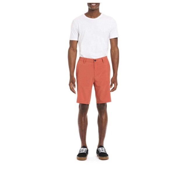 Hurley All Day Hybrid Quick Dry 4-Way Stretch Shorts Burnt Orange Size 30 NWT - Picture 5 of 9